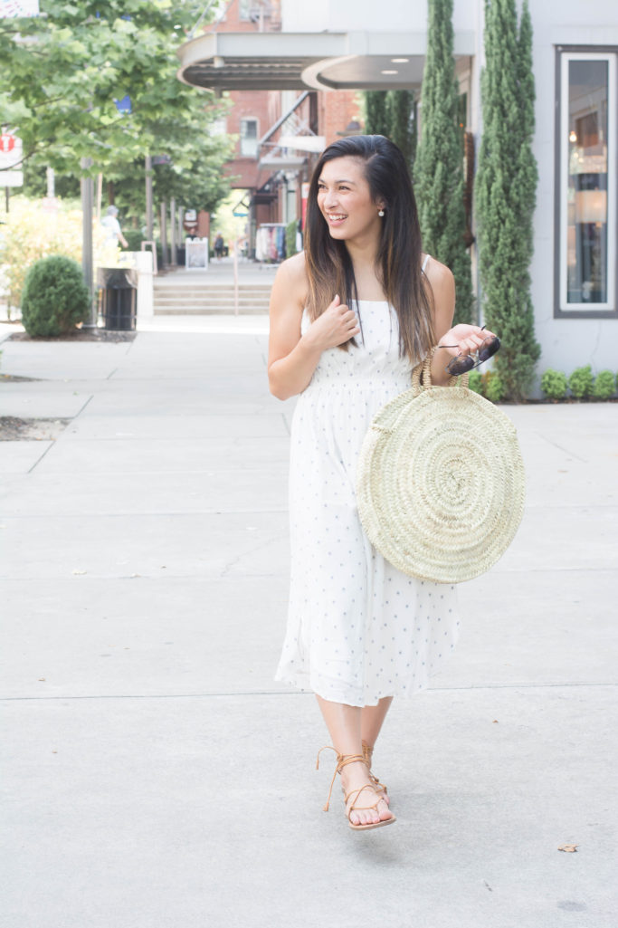 Polkadot Midi Dress | Amanda Fontenot | Atlanta Blogger