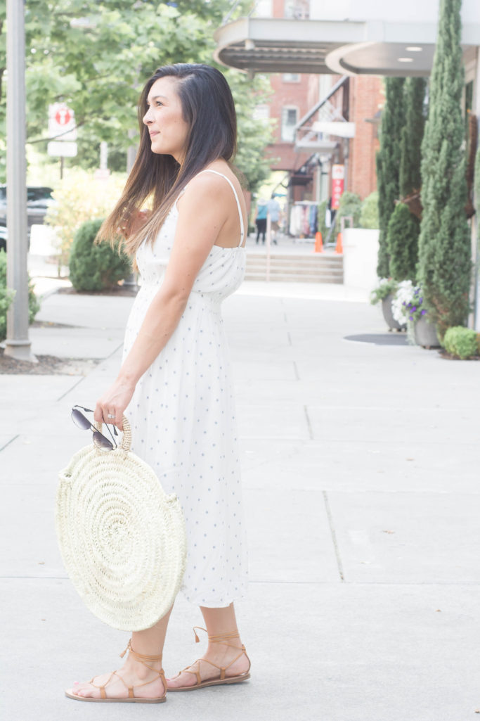 Polkadot Midi Dress | Amanda Fontenot | Atlanta Blogger