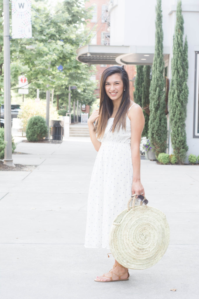 Polkadot Midi Dress | Amanda Fontenot | Atlanta Blogger