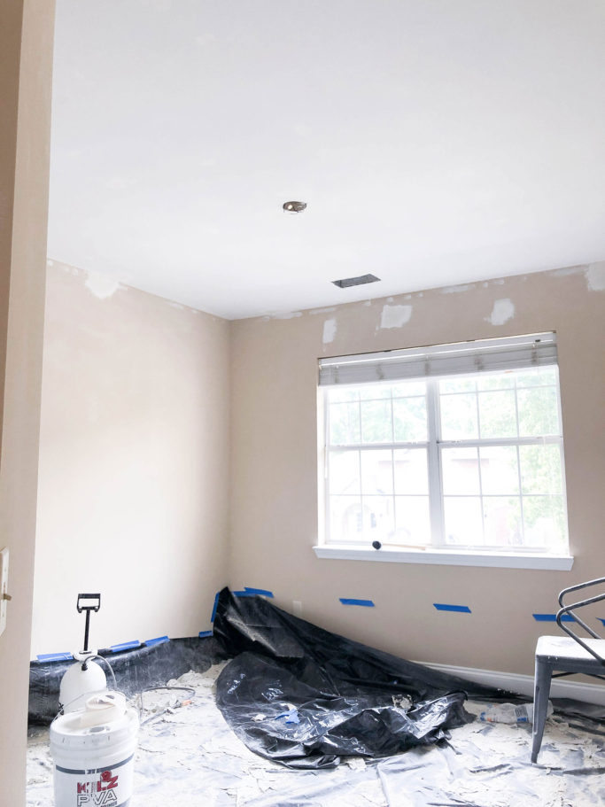 How to Remove a Popcorn Ceiling | Amanda Fontenot Blog