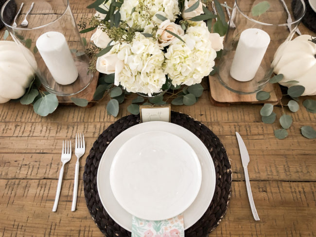 Our Thanksgiving Table Setting | Holiday | Amanda Fontenot