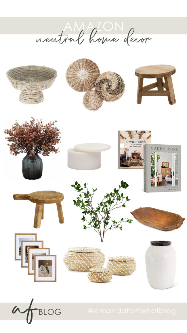 Neutral Home Decor | Amazon | Amanda Fontenot Blog