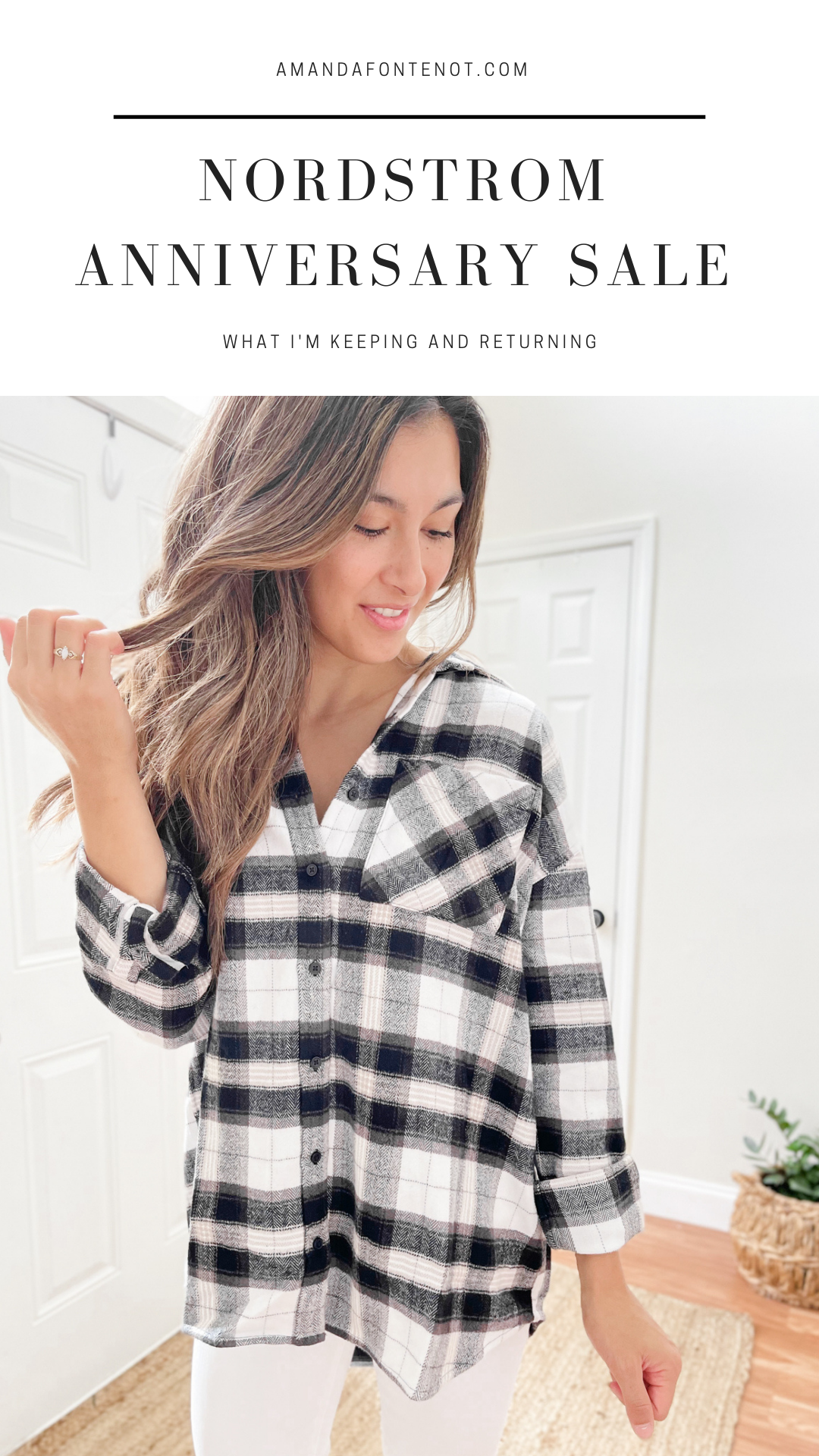 Boyfriend Plaid Button-Up Shirt