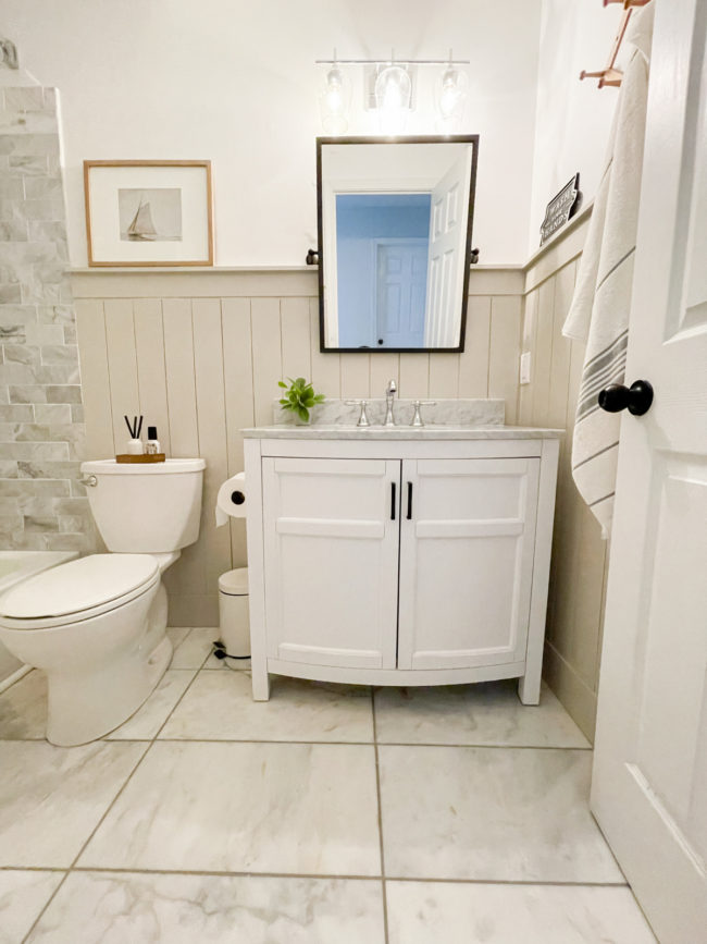 Guest Bathroom Reveal | Decor | Amanda Fontenot Blog
