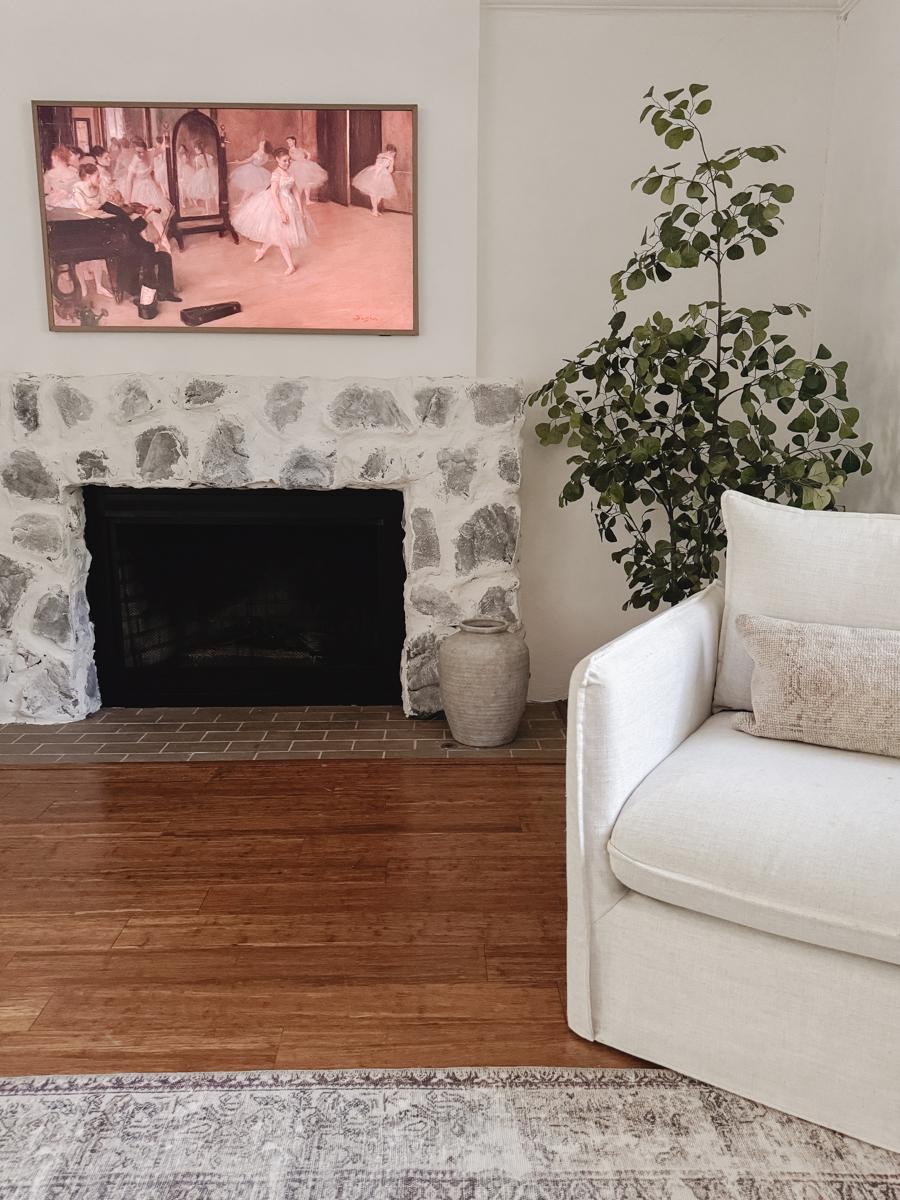 DIY Fireplace Transformation Using Venetian Plaster and Stone Veneer